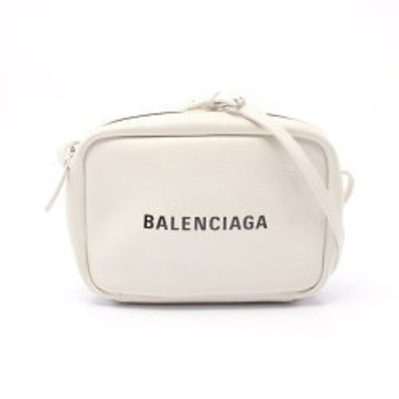 Balenciaga Camera Bag Shoulder Bag Leather White - Picture 1 of 8